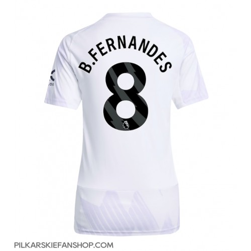 Koszulka piłkarska Manchester United Bruno Fernandes #8 Strój wyjazdowy dla kobiety 2025-26 tanio Krótki Rękaw Koszulka piłkarska Manchester United Bruno Fernandes #8 Strój wyjazdowy dla kobiety 2025-26 tanio Krótki Rękaw